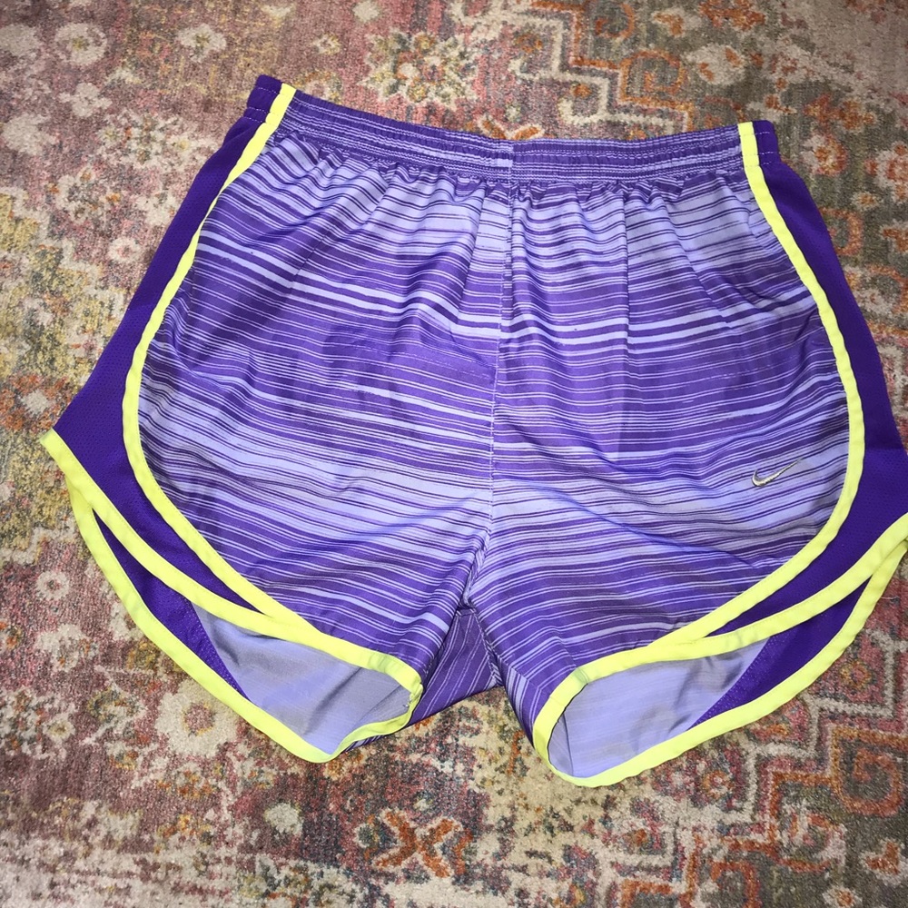 Nike Purple Green Running Shorts Women's Size Small